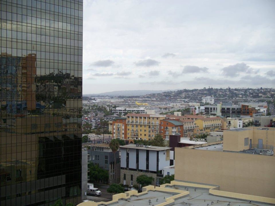 Ausblick aus dem obersten Stockwerk Best Western Hotel Bayside Inn