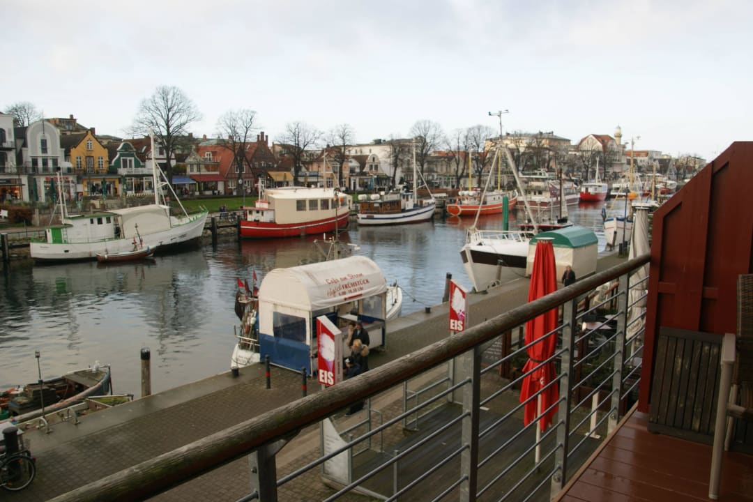 Blick vom Balkon auf den Alten Strom Ferienwohnung Stromblick