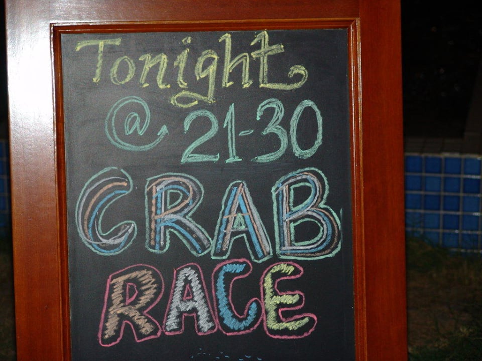 Crab Race Machchafushi Island Resort & Spa Maldives, The Centara Collection