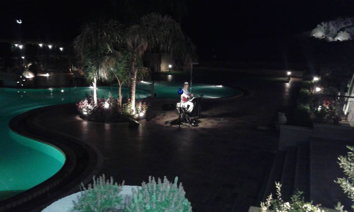 Musiker beim Dinner Lindian Dream Seaside Resort