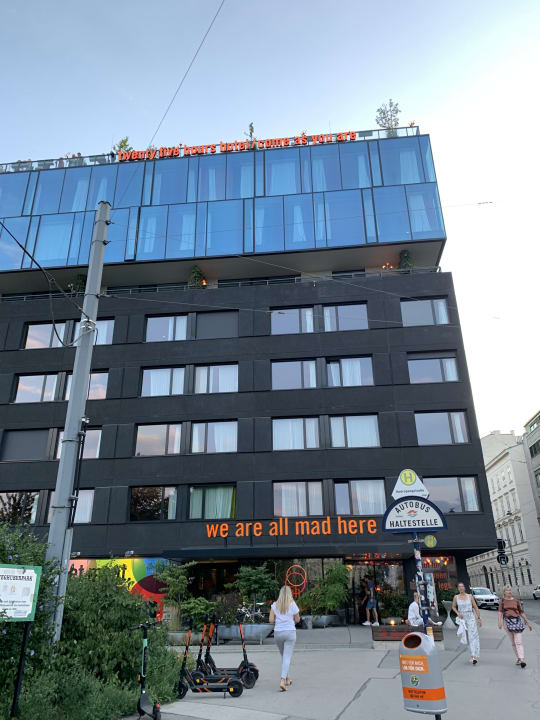 Außenansicht 25hours Hotel Wien beim MuseumsQuartier