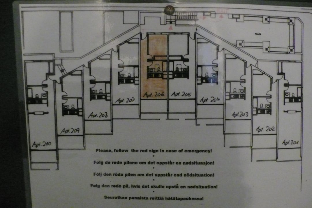 Zimmerplan OG Apartamentos La Tegala