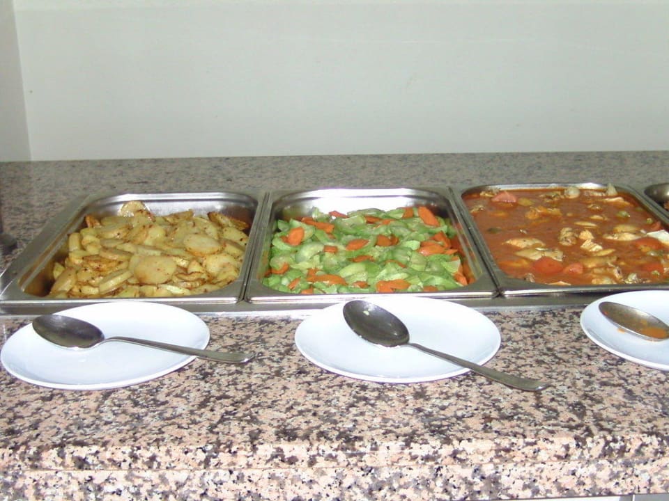 Teil des warmen Abendbuffets Hotel Aslan City Kleopatra