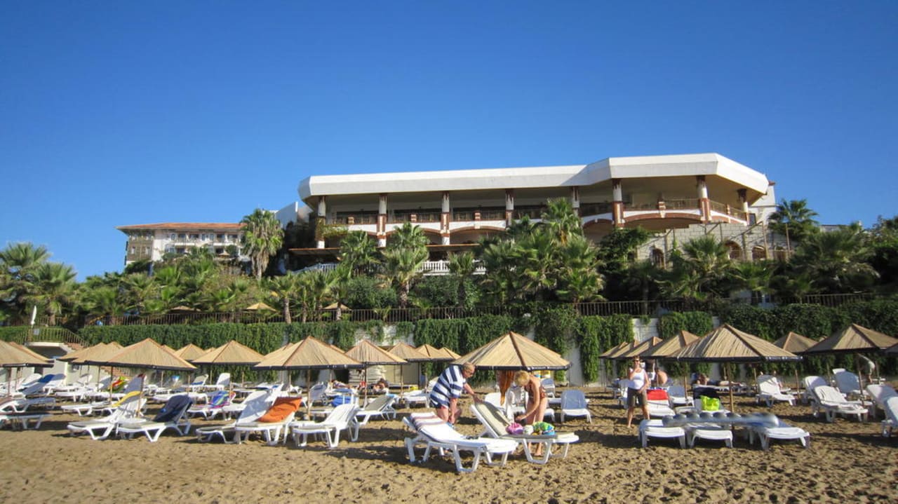 Hotelblick vom Meer Hotel Defne Dream