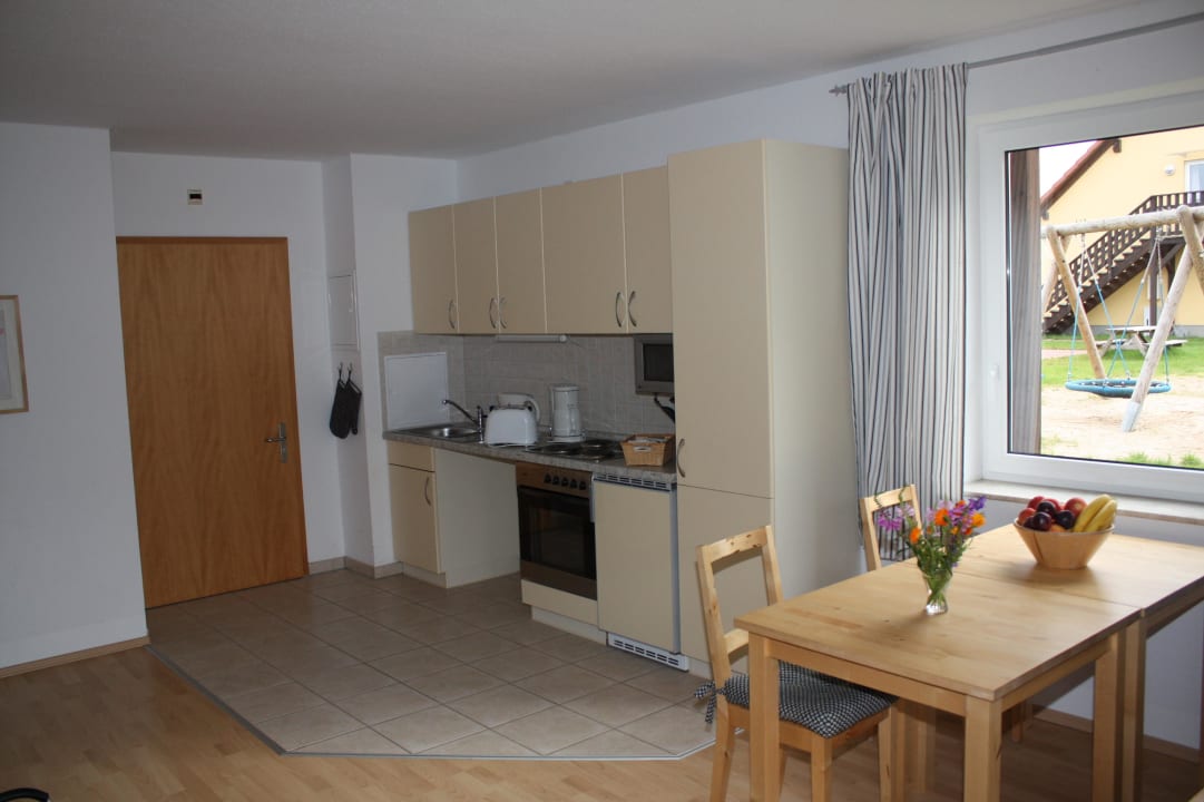 FeWo "Igel" im EG, Küche und Essbereich Müritzparadies Feriendorf Alte Fahrt