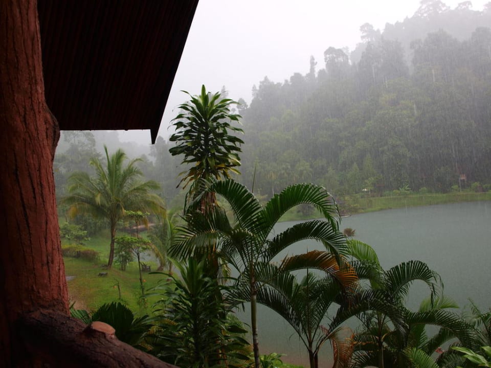 Blick von Terrasse nach links bei Regen Kuraburi Greenview Resort
