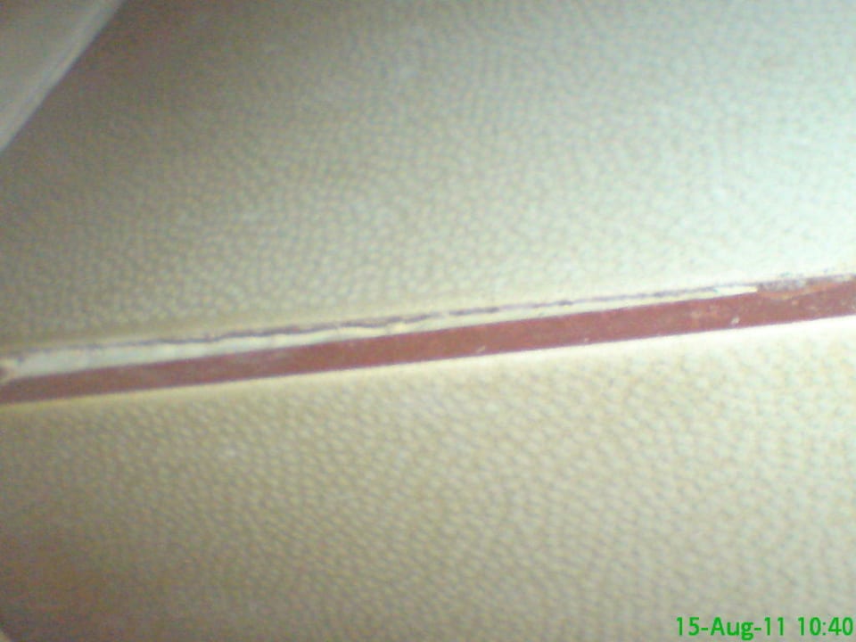 Badezimmer. Alles verdreckt  Hotel Marianna