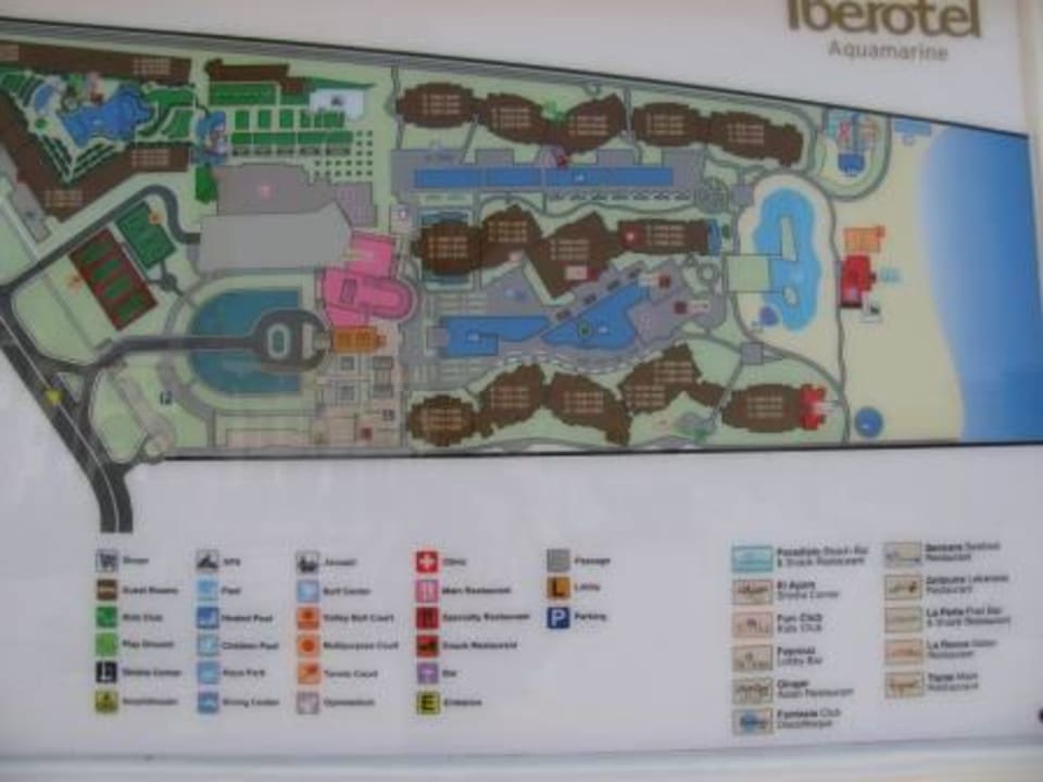 Plan hotelu JAZ Aquamarine Resort