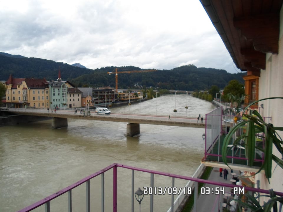 Blick vom Balkon Boutique Hotel im Auracher Löchl