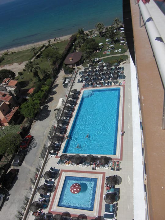 Pool von oben Hotel Ephesia