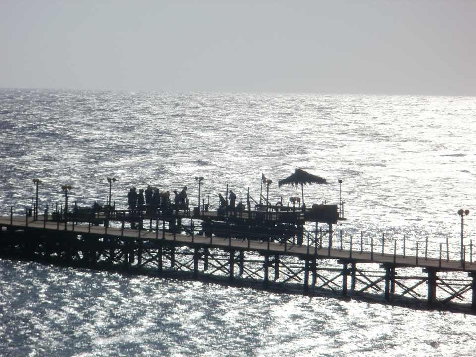 Der Steg vom Tauchzenter aus gesehen Fantazia Resort Marsa Alam