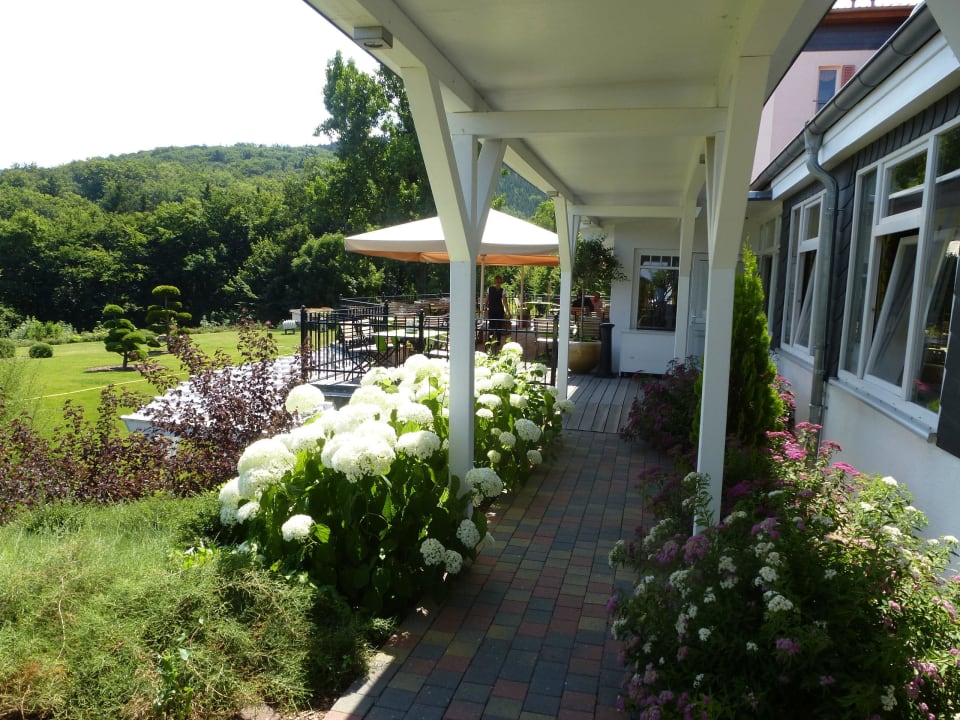 Weg zum Nebentrakt REGIOHOTEL Berghotel Ilsenburg