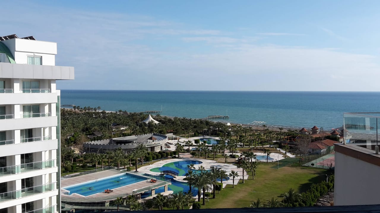 Blick vom Balkon Limak Lara Deluxe Hotel & Resort