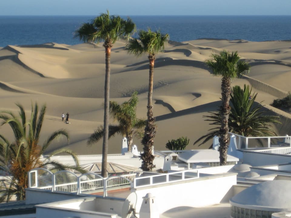 Die Dünen von unserem Balkon aus gesehen Hotel Riu Palace Maspalomas Adults Only