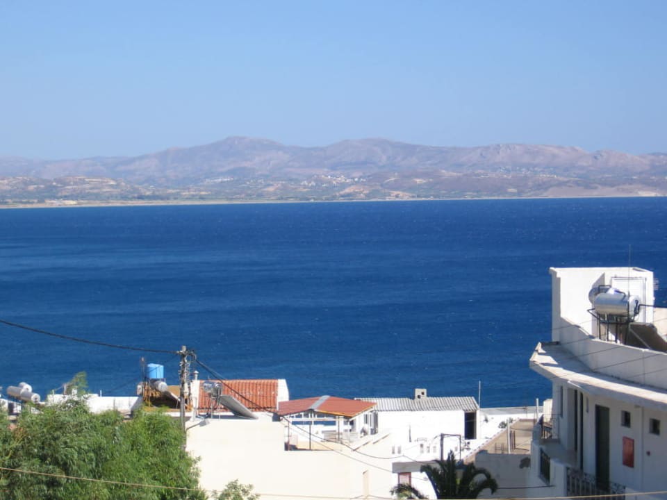 Blick vom Balkon Ariadne Apartments