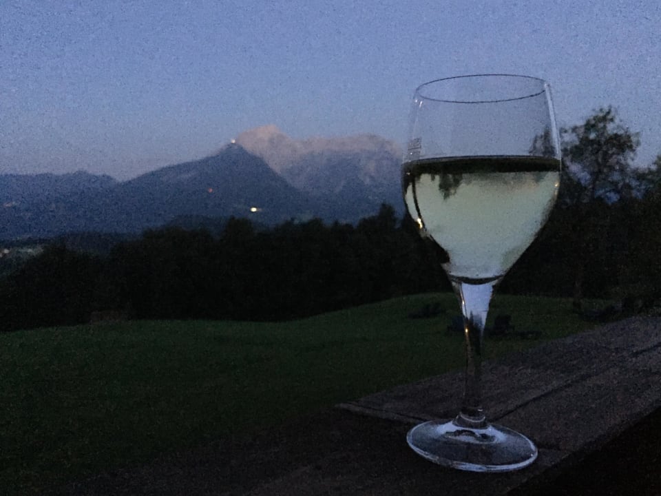 Abends auf dem Balkon Alpenhotel Hundsreitlehen