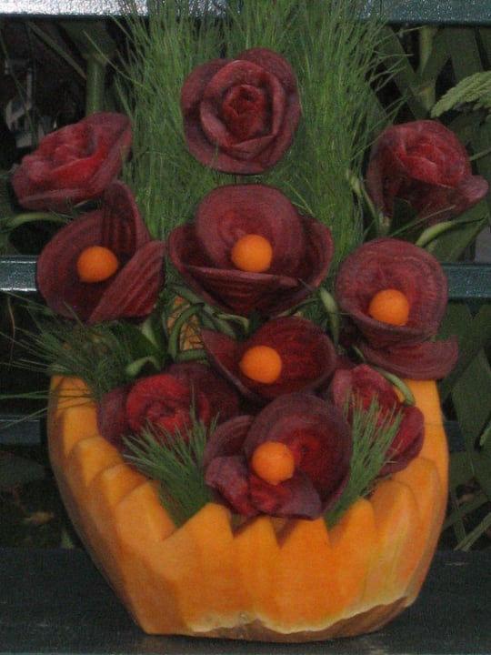 Deko aus Melonen Trendy Aspendos Beach Hotel