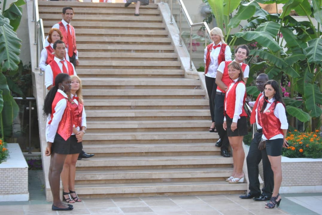 Empfang beim Aufgang zum Restaurant Dobedan Exclusive Hotel And Spa