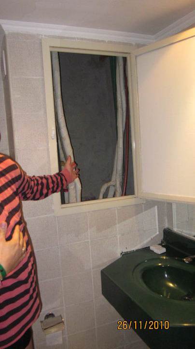 Ausblick Badezimmer Riviera Aqua Park Resort