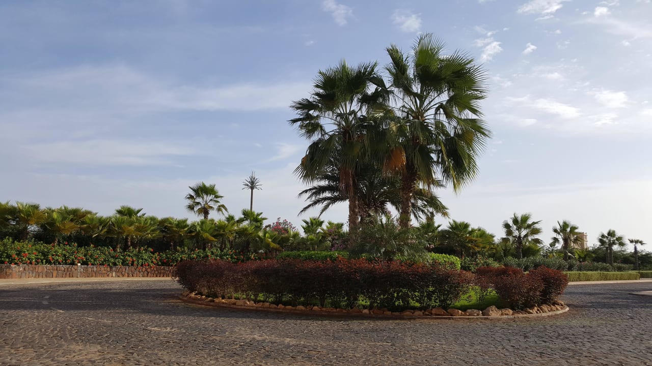 Vor dem Hotel Hotel Riu Touareg