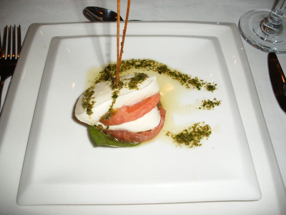 Büffelmozarella beim Italiener Voyage Belek Golf & Spa