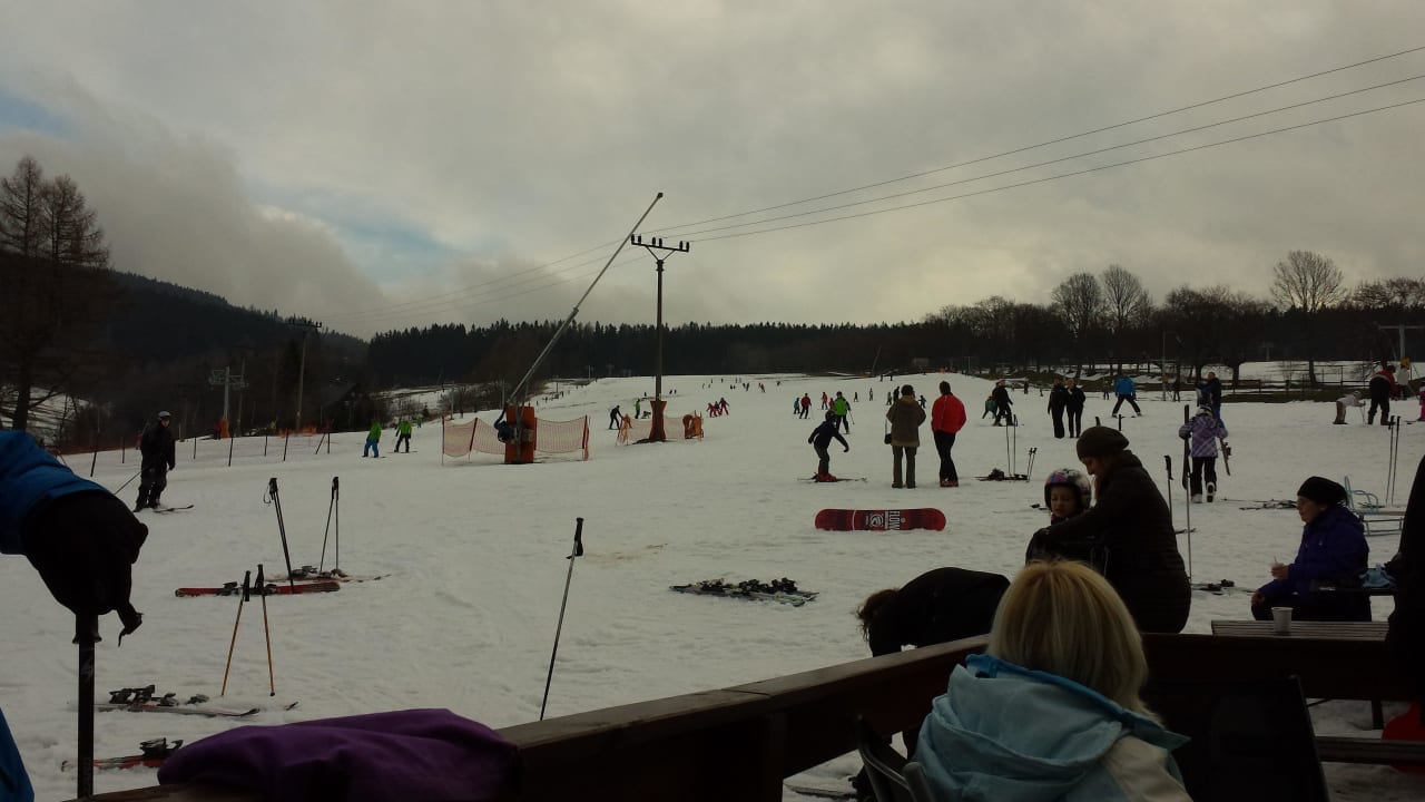 Skiberg vorm Hotel Starý Mlýn Hotel Starý Mlýn