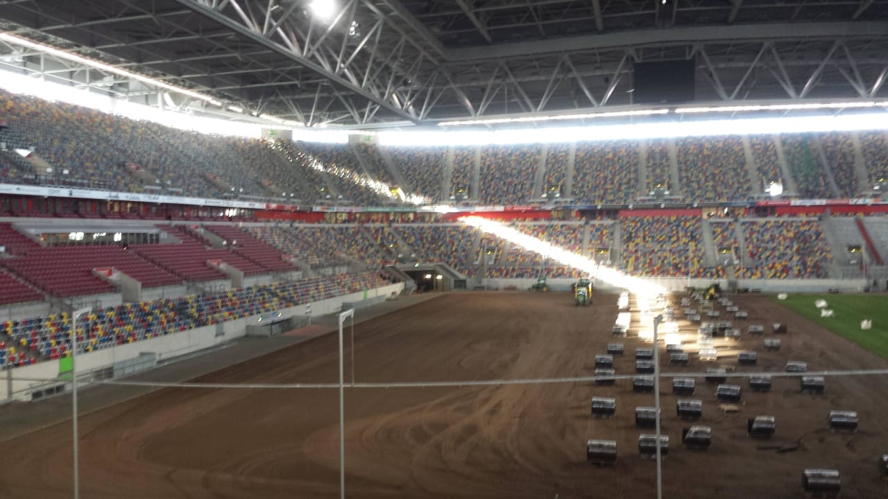 ...neuer Rasen  Hotel Tulip Inn Düsseldorf Arena