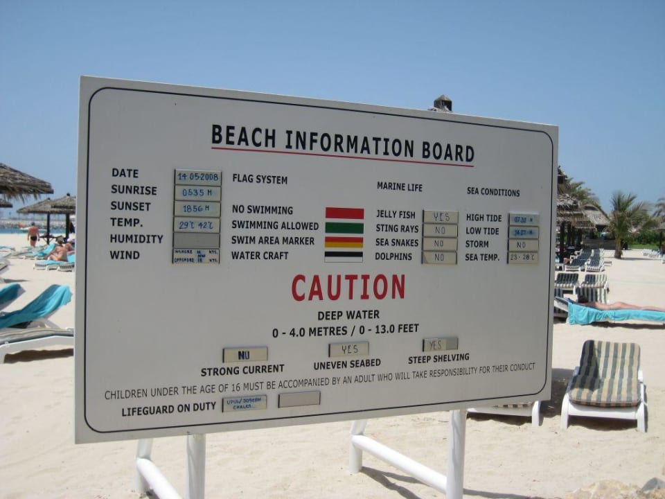 Info-Board Le Royal Méridien Beach Resort & Spa Dubai
