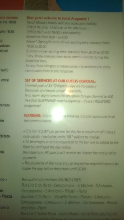 Sonstiges Hotel Aragonese