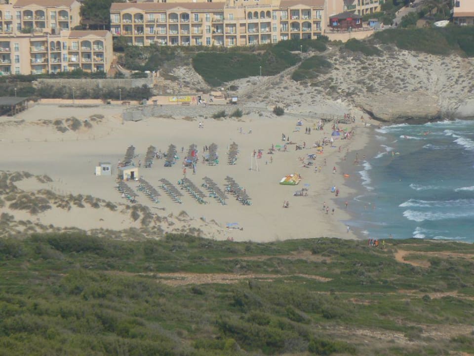 Blick von oben auf den Strand! VIVA Cala Mesquida Suites & Spa 16+