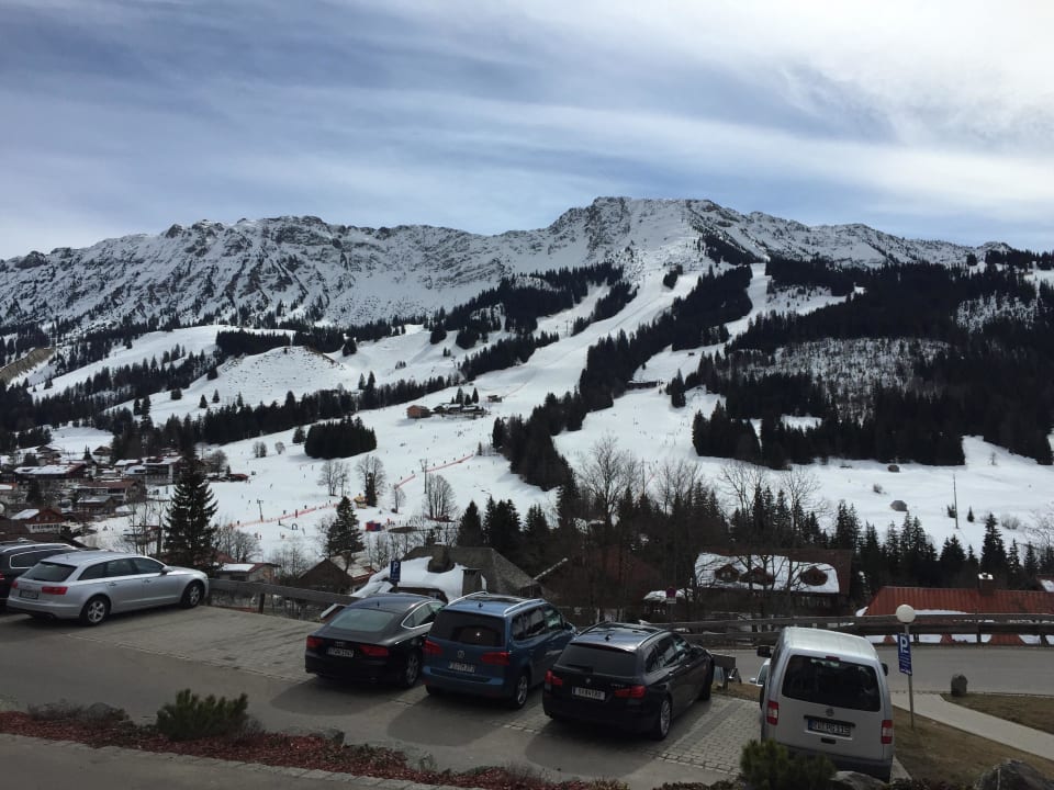 Blick auf das Skigebiet  Oberjoch - Familux Resort