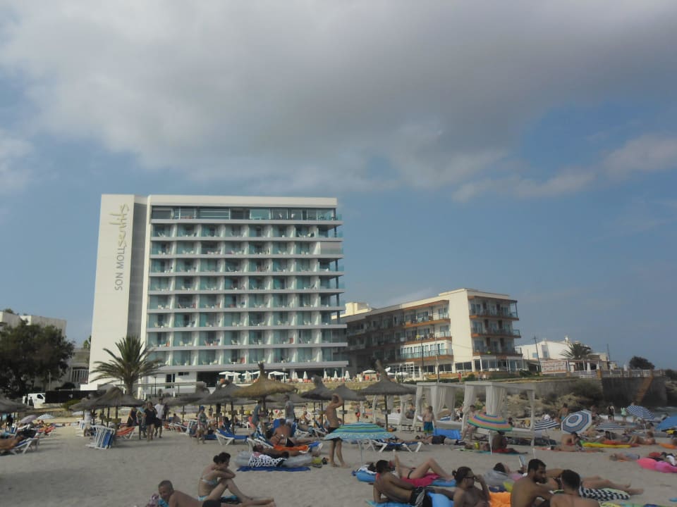 Ausblick auf Hotel Clumba vom Strand Hotel Clumba