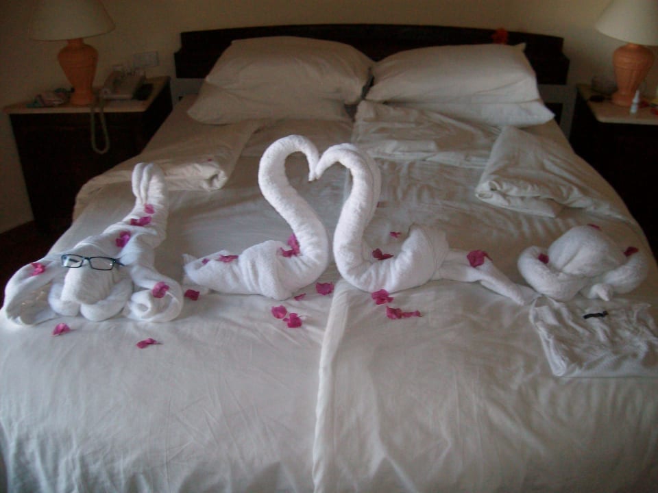 Lovely creeations of towels Three Corners Sea Beach Resort