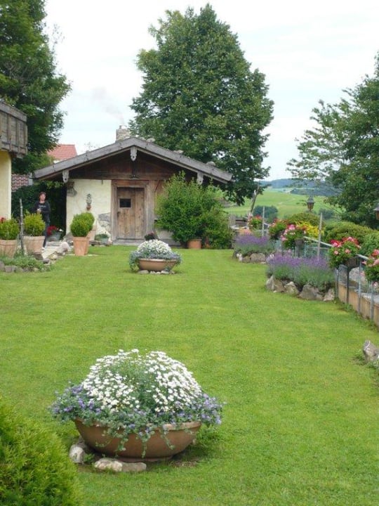 Blick vom Pool aus Hotel Zugspitzblick