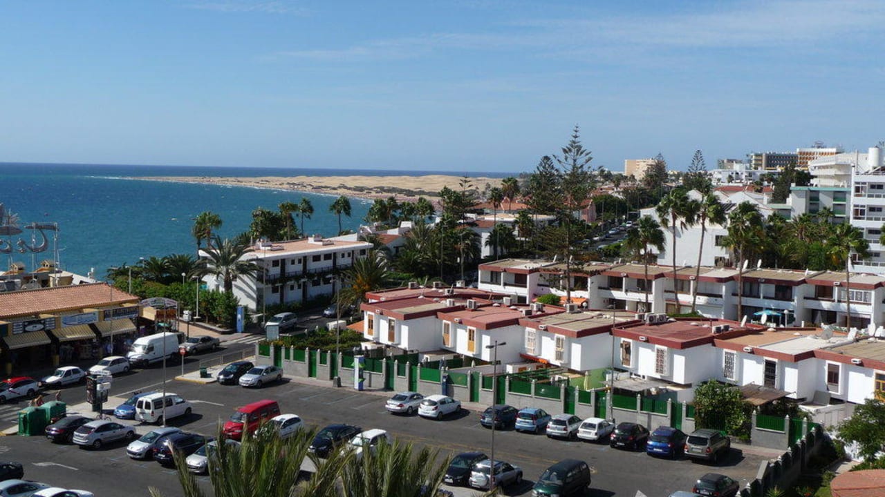 Der Ausblick auf das Meer vom Balkon  Hotel Parque Tropical