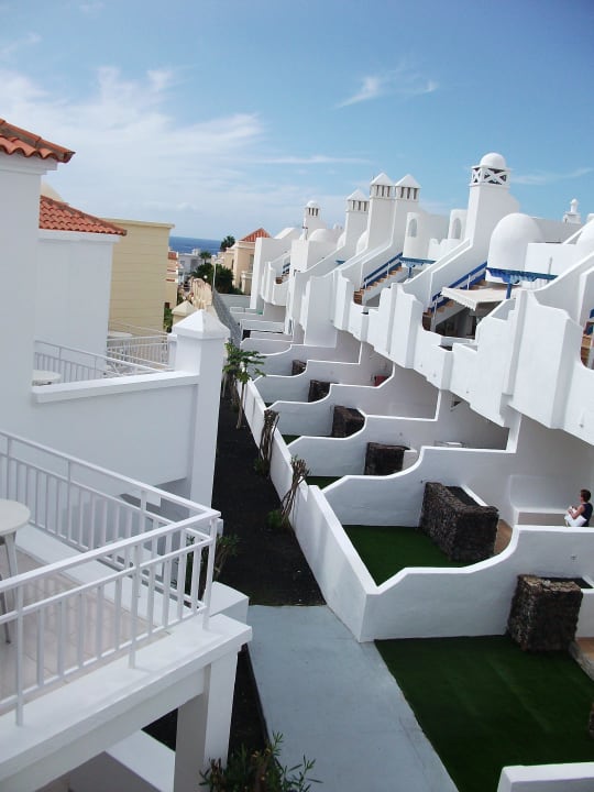 Terrasse 2. Meeresaussicht nicht gebucht,aber super. LABRANDA Bahía y Villas Fañabé
