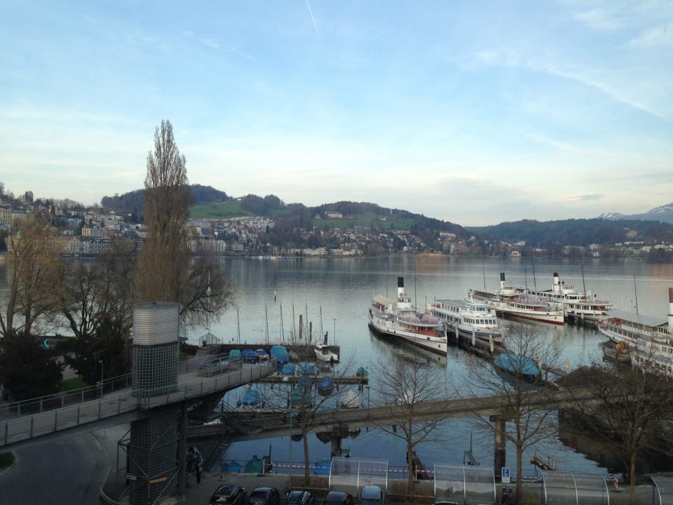 Ausblick aus dem 5. Stock Radisson Blu Hotel Lucerne