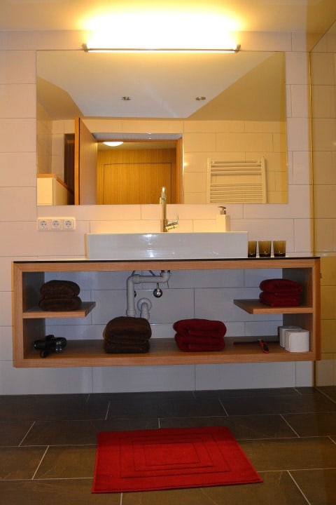 Badezimmer Bergbauernhof Fegg