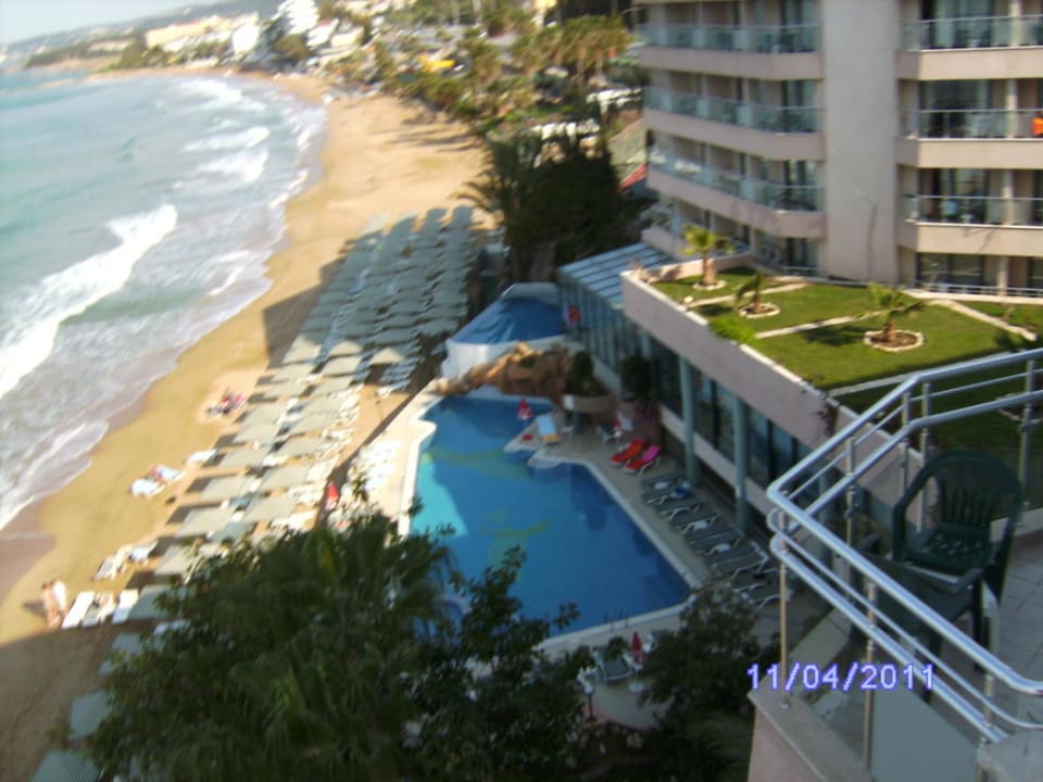 Vogelperspektive  Aska Hotel Just in Beach