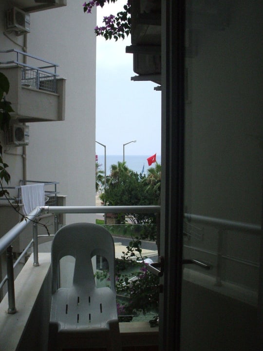 Größe Balkon mit seitl. Meerblick Kleopatra Celine Hotel