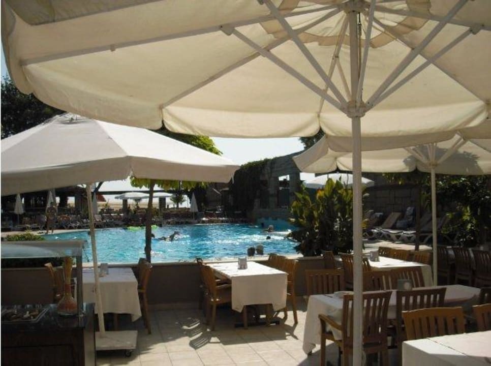 Кусочек ресторана на улице Armas Gül Beach