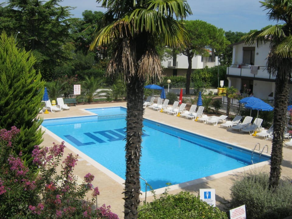 Unser Blick vom Balkon Villaggio Lido