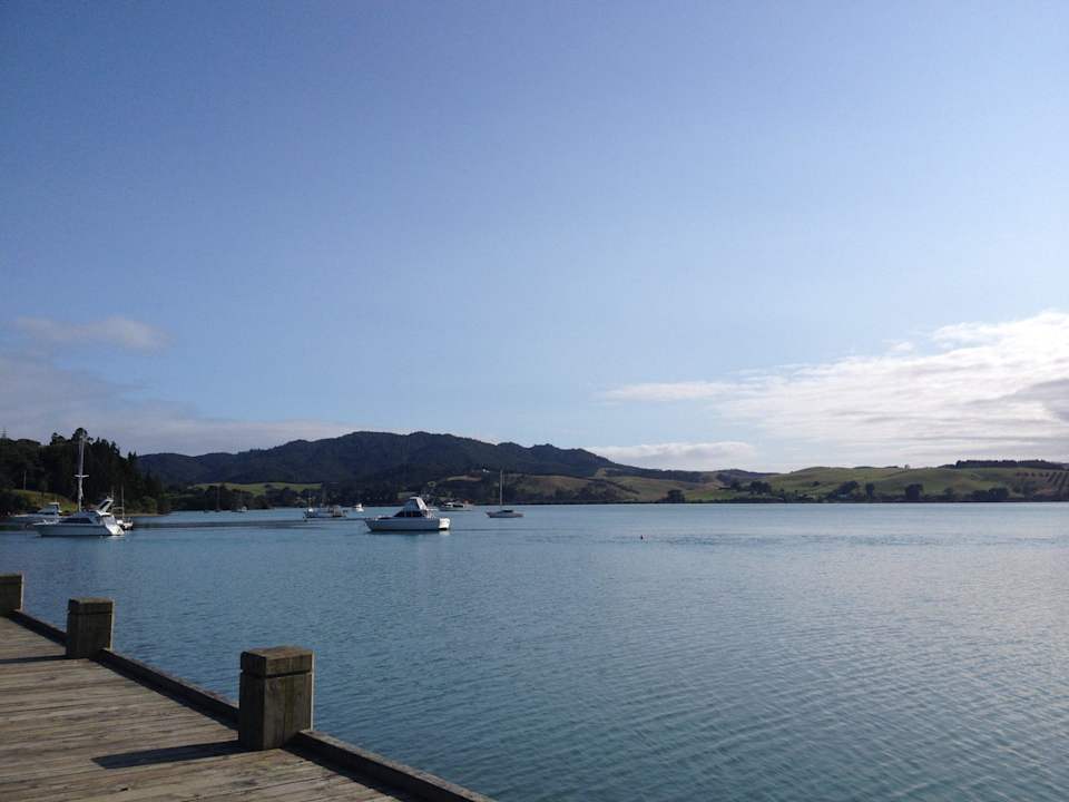 View of the water (in front of the accommodation) Mangonui Waterfront Apartments