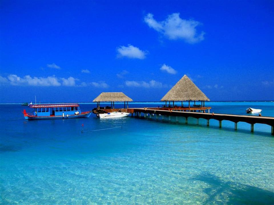 Bootssteg Vilu Reef Sun Siyam Vilu Reef