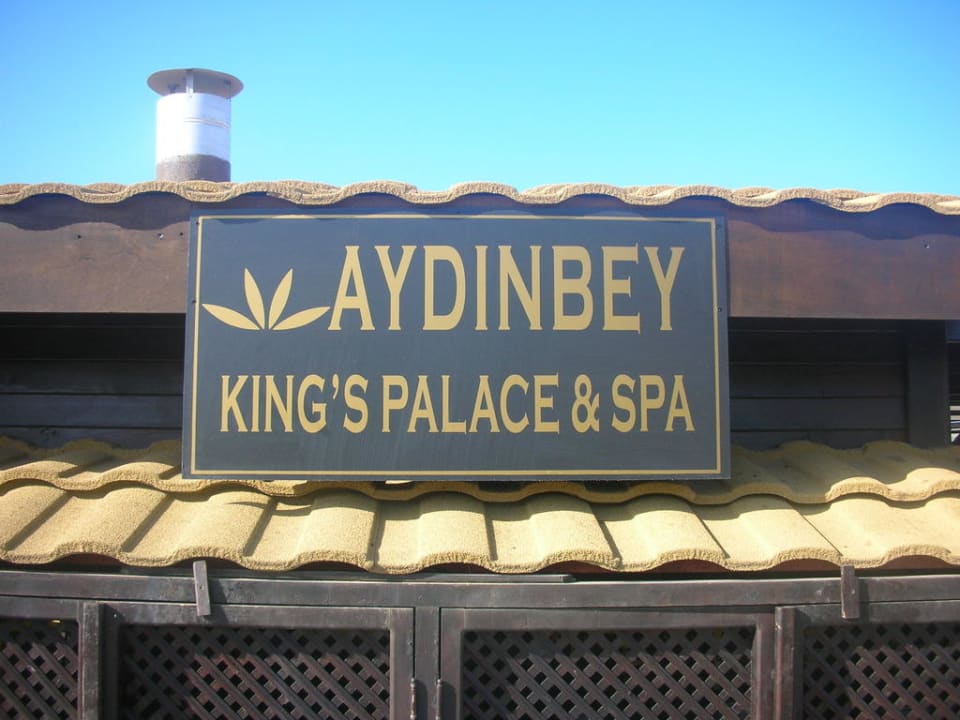 Der Name des Hotels Aydinbey Kings Palace & Spa