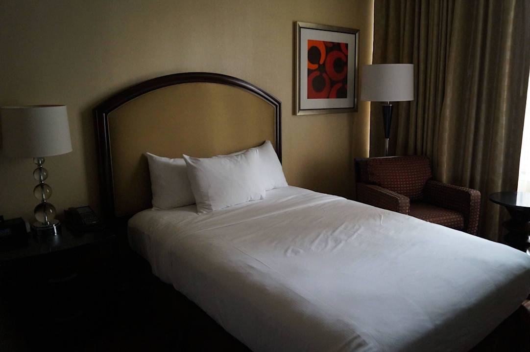 Bett eines Doppelzimmers Hotel Hilton Atlanta