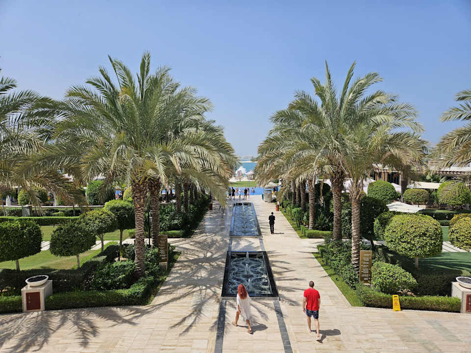 Gartenanlage Waldorf Astoria Dubai Palm Jumeirah