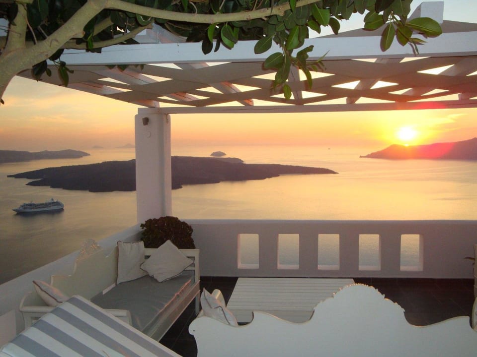 Blick von der Poolterrasse Hotel Agali Houses