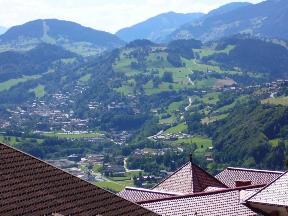 Ausblick vom Balkon Appartement-Pension Edelweiss