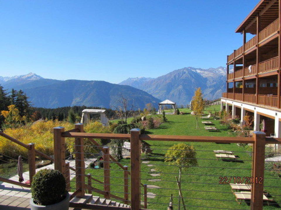 Blick auf die Chalet Suiten Hotel Chalet Mirabell